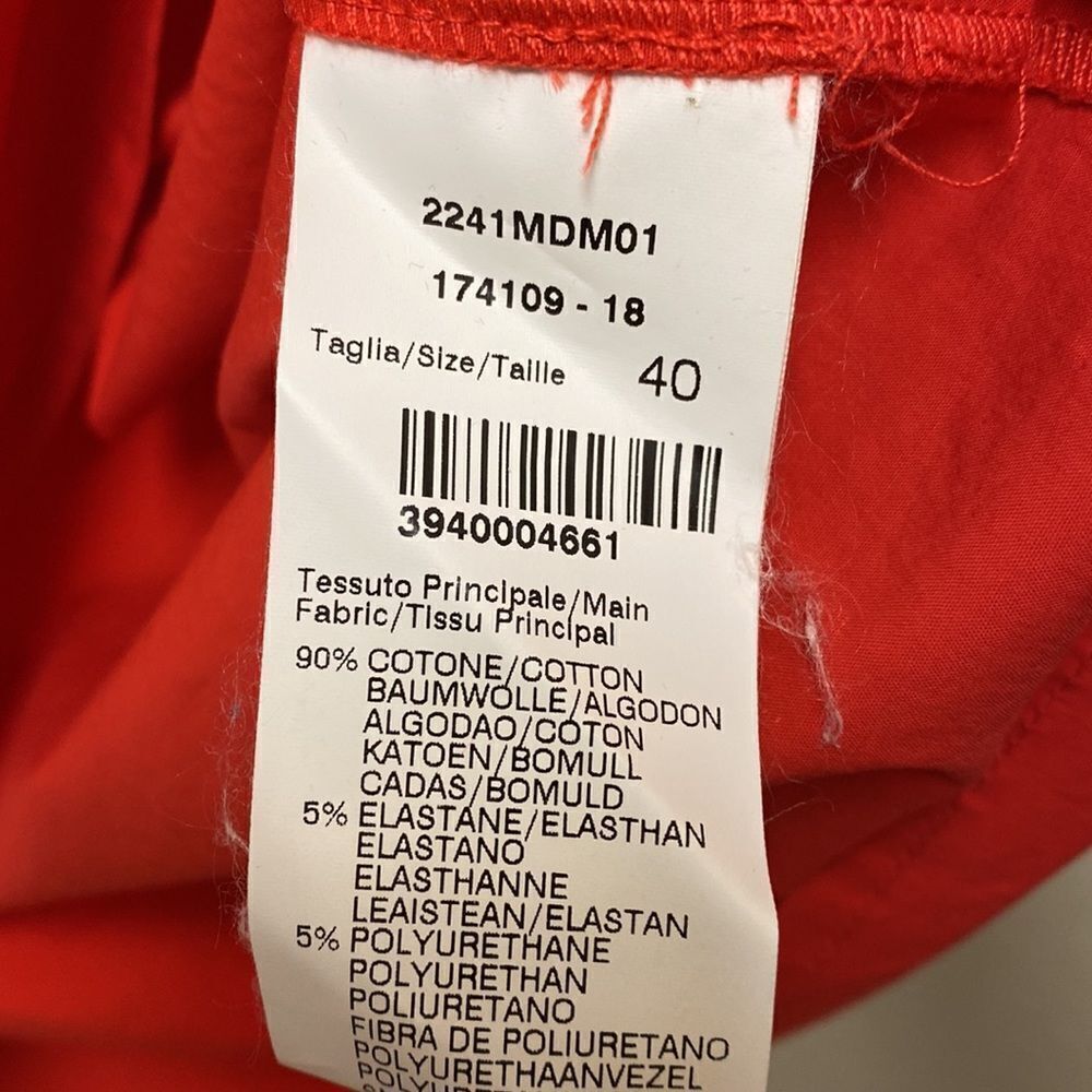 MSGM Red Ruffled Off-Shoulder Blouse - Picture 3 of 6